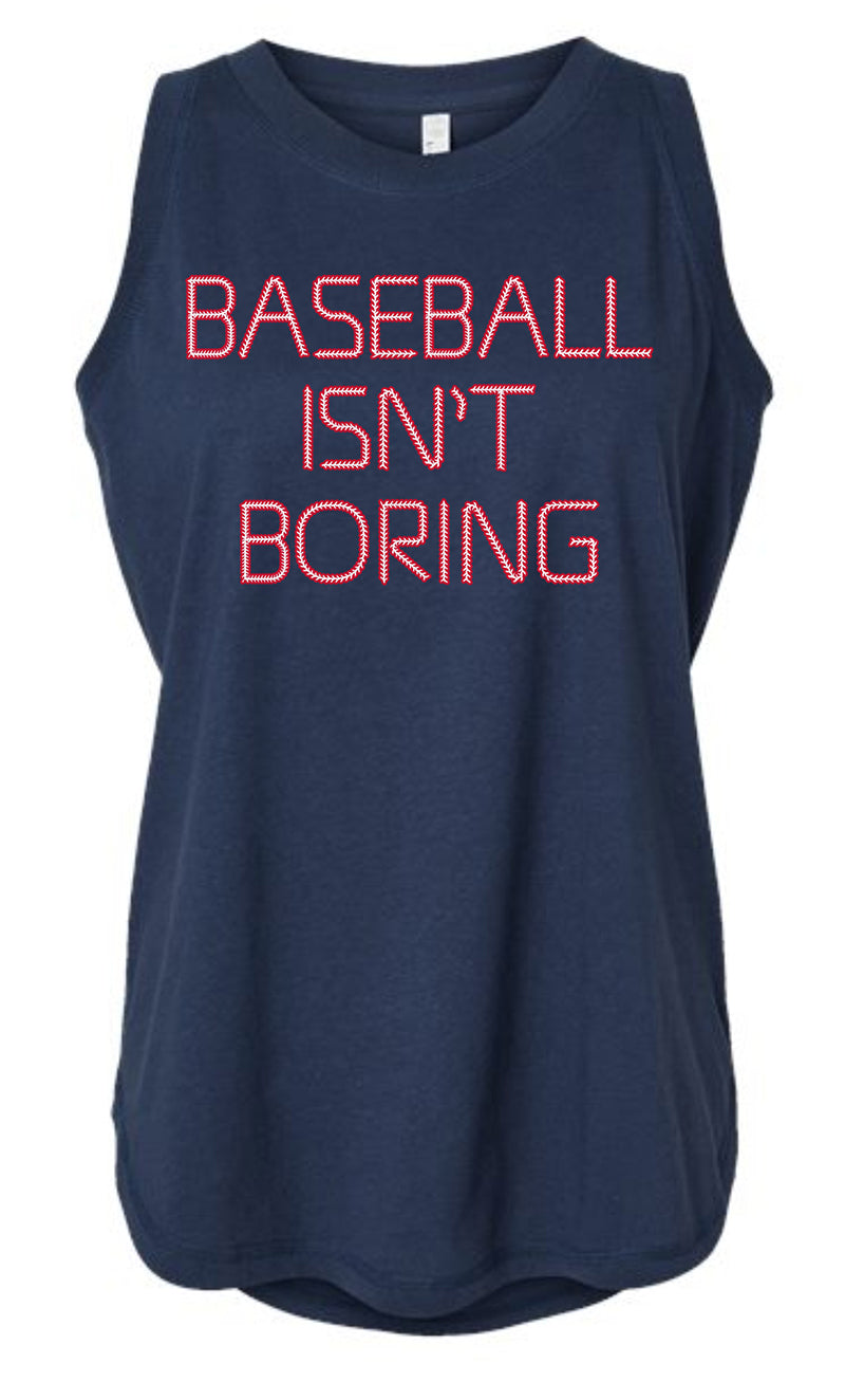 Women's Tank Top USA Baseball Isn't Boring