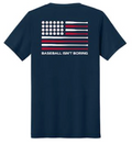 USA Flag Baseball Isn't Boring- Navy Shirt